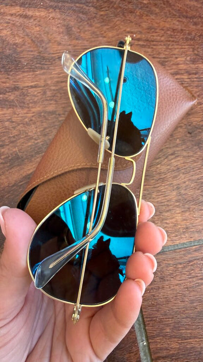 RayBan 3025 Mirror Polarized Large Aviator Sunglasses