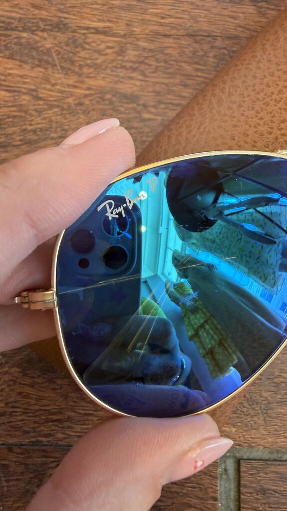 RayBan 3025 Mirror Polarized Large Aviator Sunglasses
