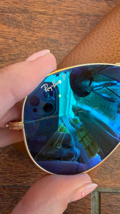 RayBan 3025 Mirror Polarized Large Aviator Sunglasses