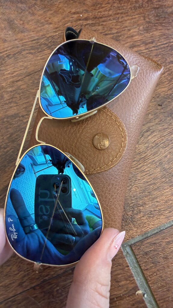 RayBan 3025 Mirror Polarized Large Aviator Sunglasses
