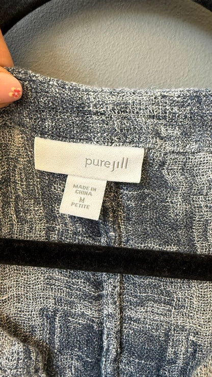 Petite Linen Blend Blouse