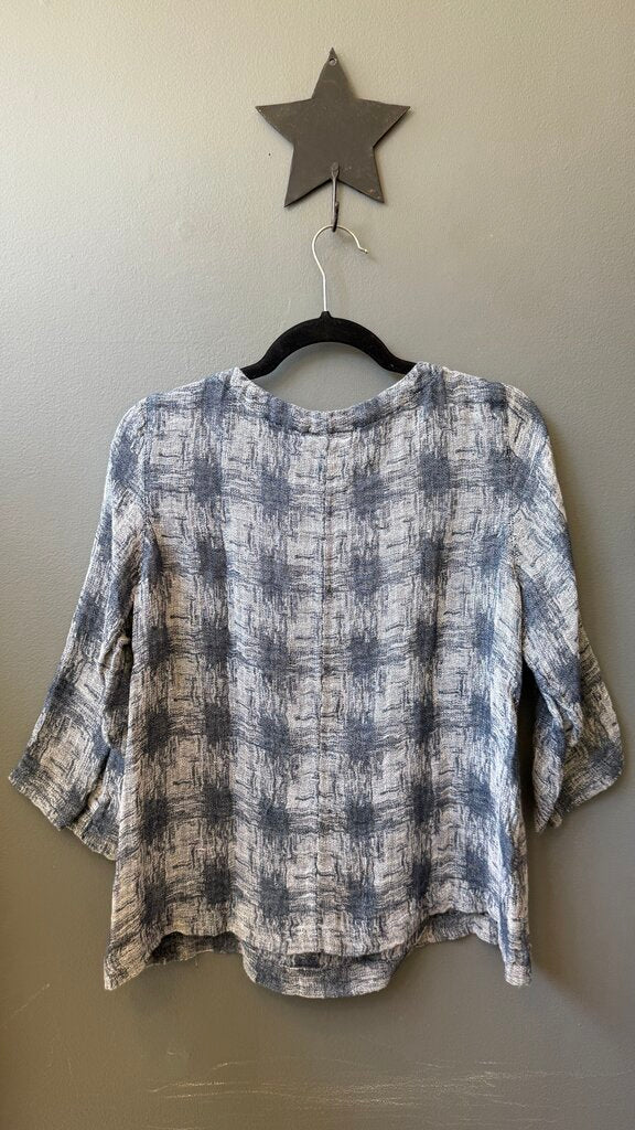Petite Linen Blend Blouse