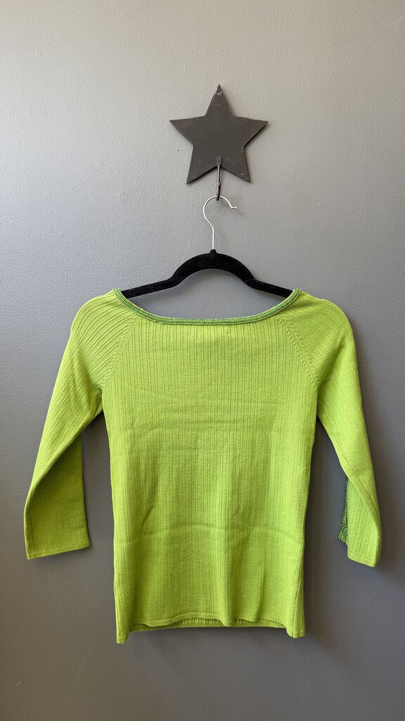 Beaded Trim Ribbed Knit Top
