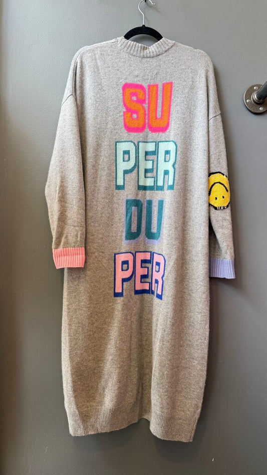 Super Duper Long Cashmere Cardigan Sweater