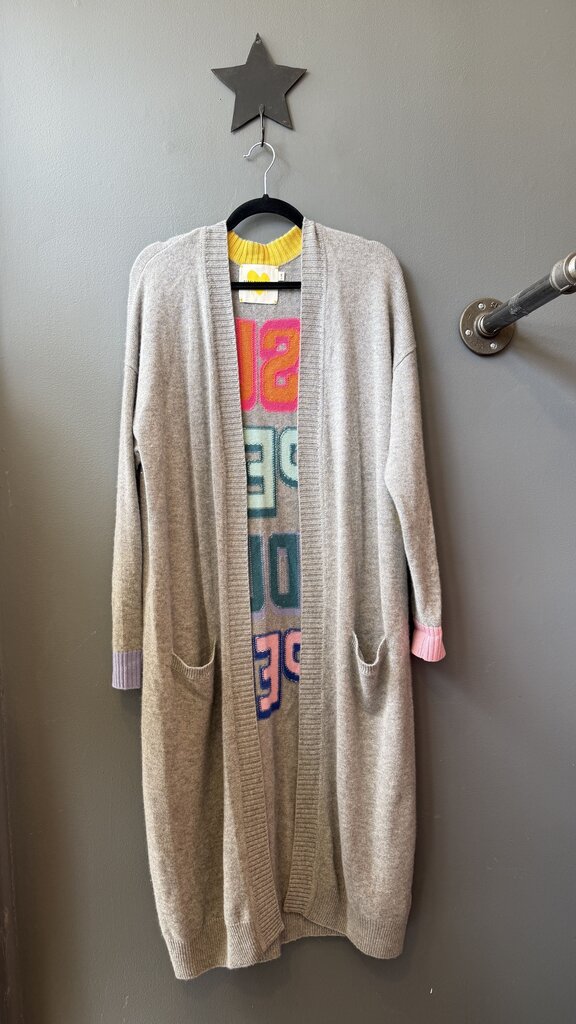 Super Duper Long Cashmere Cardigan Sweater