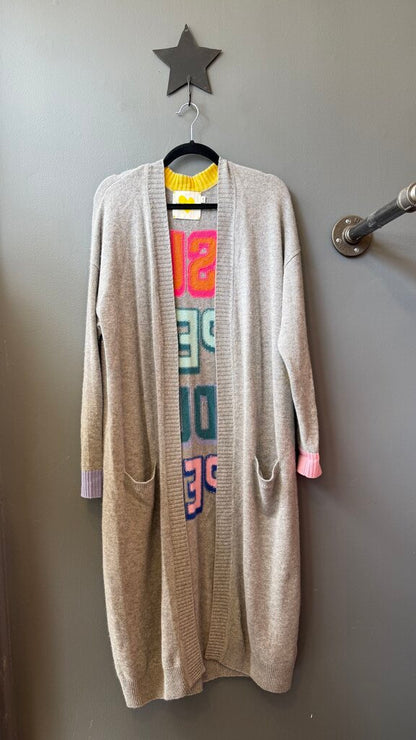 Super Duper Long Cashmere Cardigan Sweater