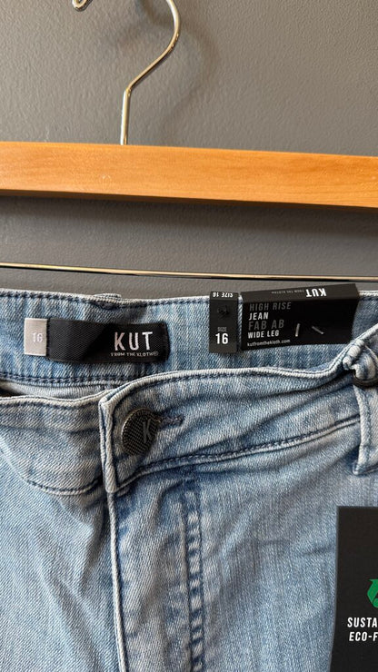 Wide Leg High Rise Jeans