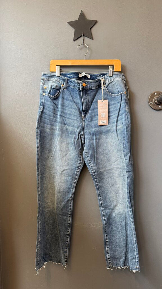 Hannah Crop Flare Jeans