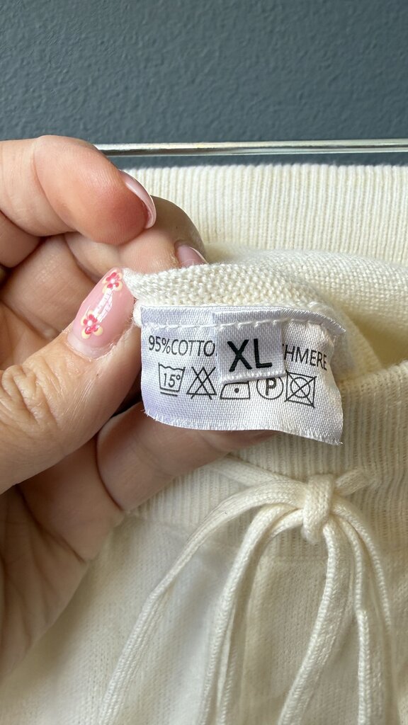 Cotton Cashmere Knit Joggers