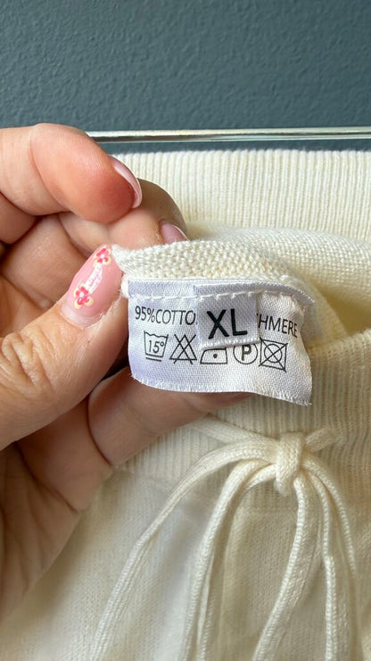 Cotton Cashmere Knit Joggers