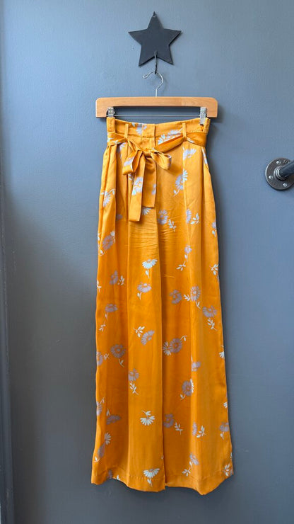 Silk Wide Leg Pants