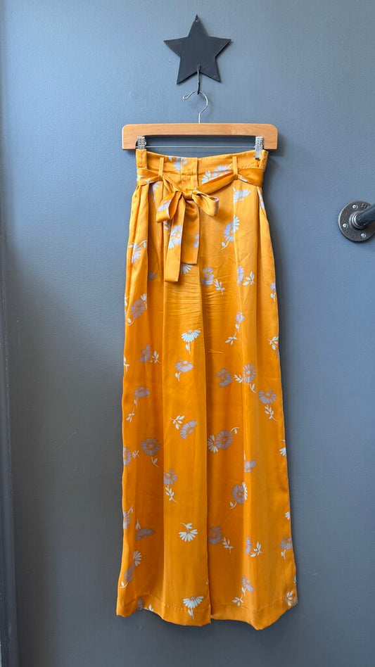 Silk Wide Leg Pants