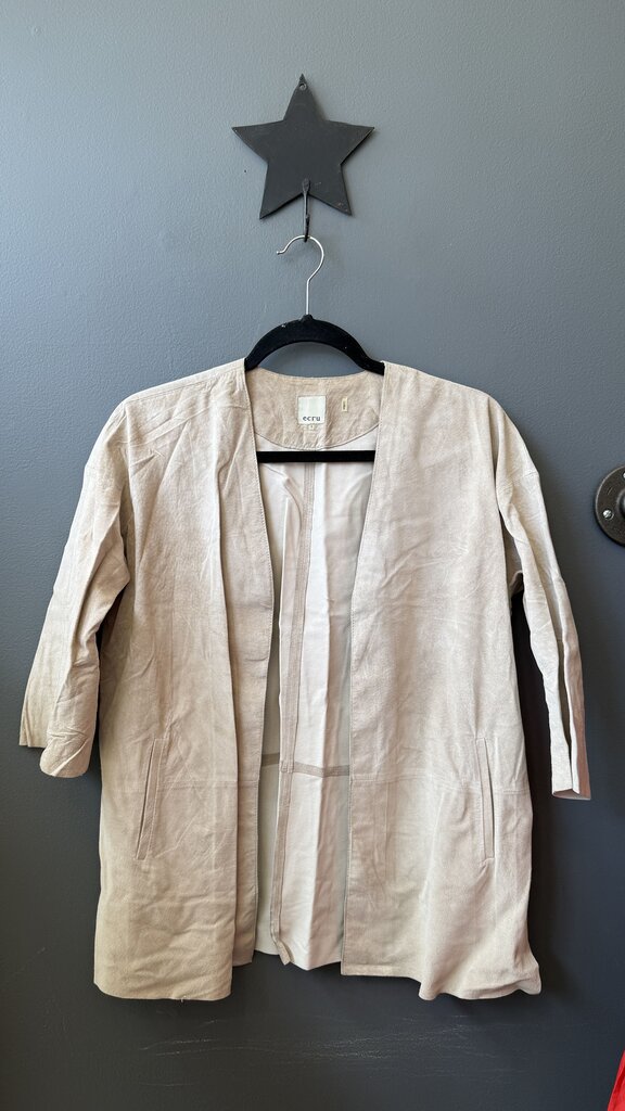 Unstructured Suede Jacket