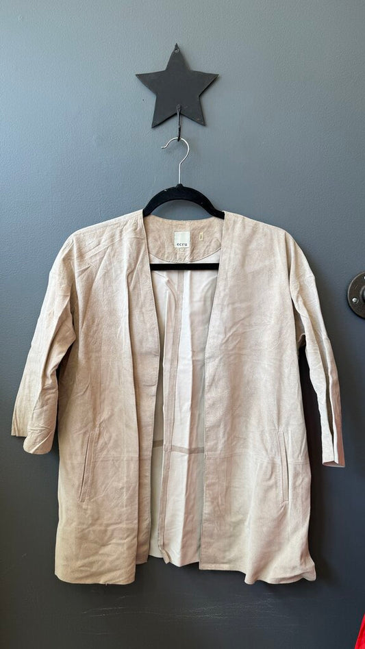 Unstructured Suede Jacket