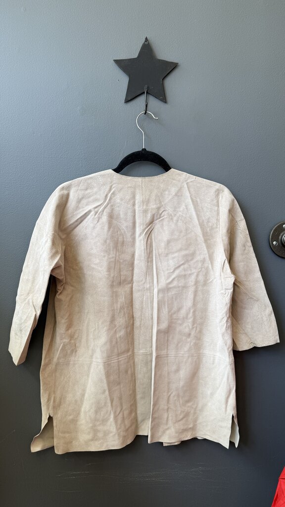 Unstructured Suede Jacket