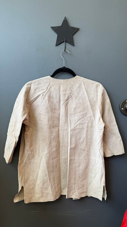Unstructured Suede Jacket