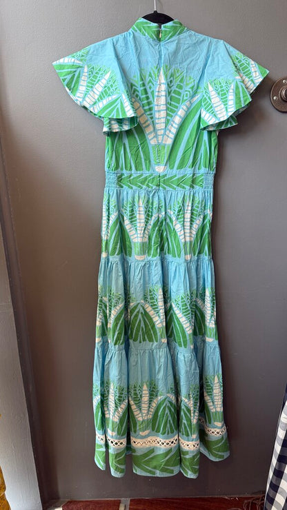 Tiered Short Sleeve Maxi Dress