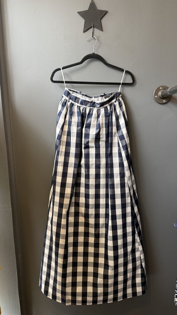 Gingham Maxi Ball Skirt