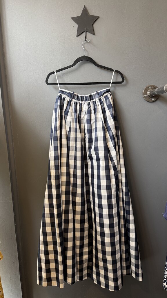 Gingham Maxi Ball Skirt