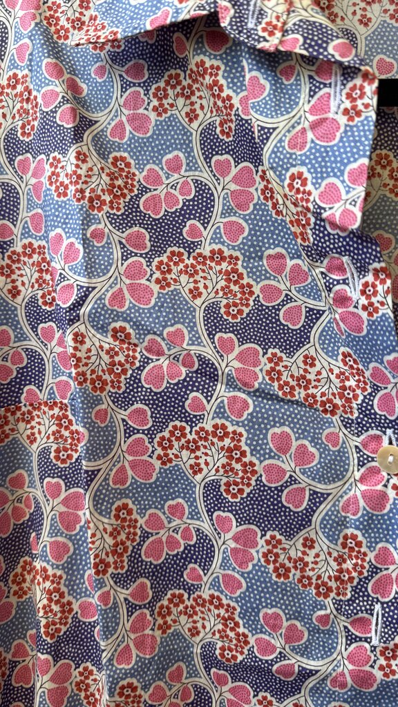 Italian Cotton Floral Button Up Shirt