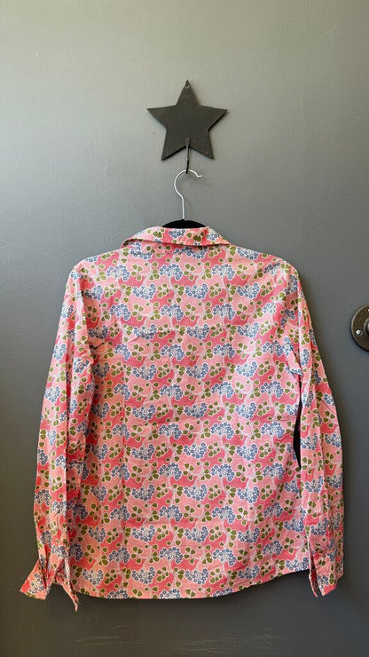 Italian Cotton Floral Button Up Shirt