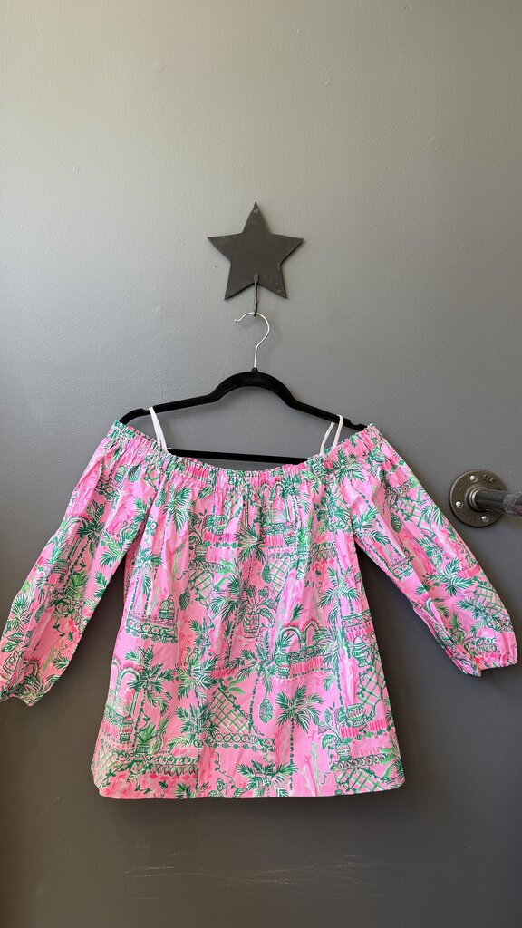 Off the Shoulder Poplin Blouse