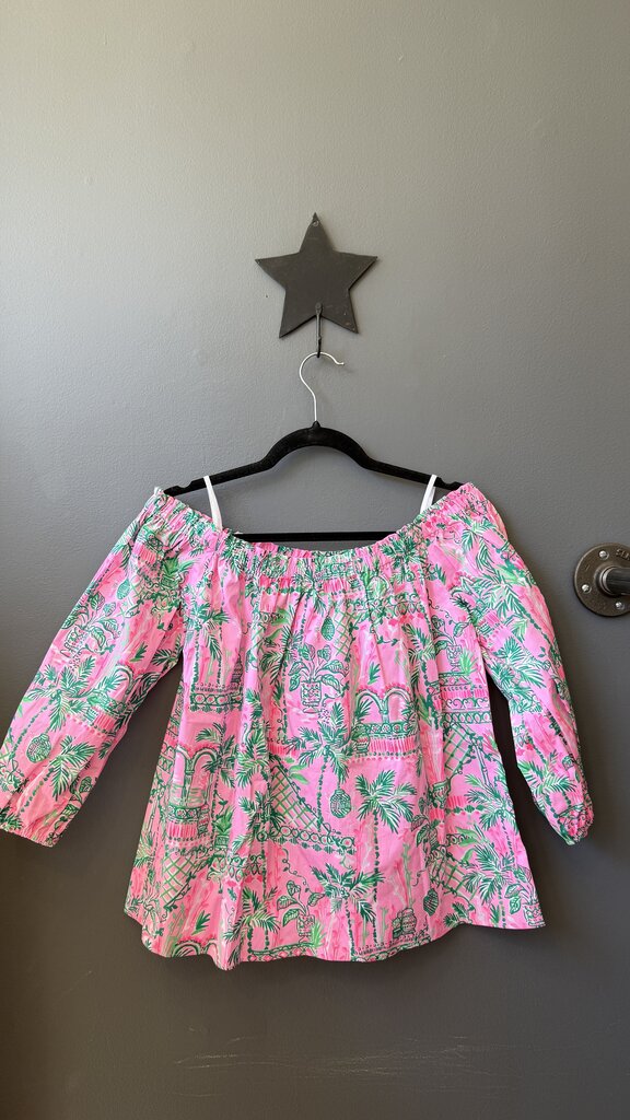 Off the Shoulder Poplin Blouse