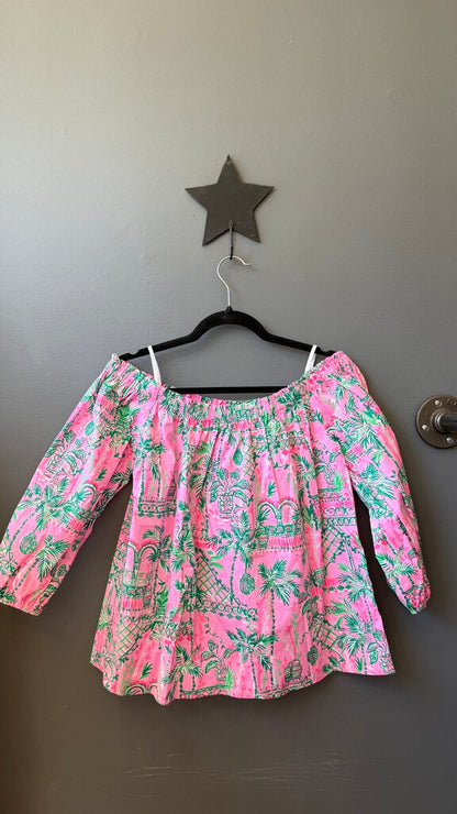 Off the Shoulder Poplin Blouse