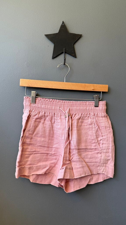 Linen Pull On Shorts