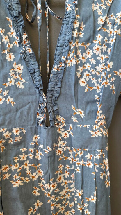 Floral Tie Back Jumpsuit