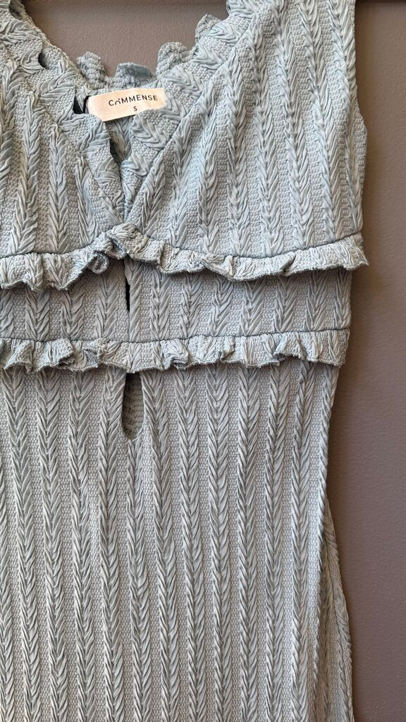 Ruched Ribbed Mermaid Maxi Sheath Dress