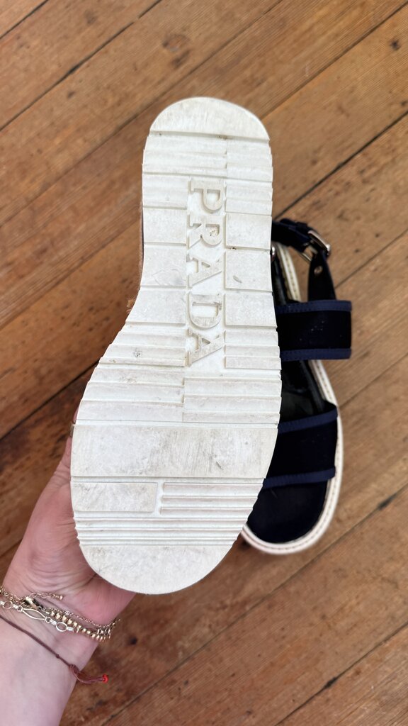Canvas Espadrille Platform Sandals