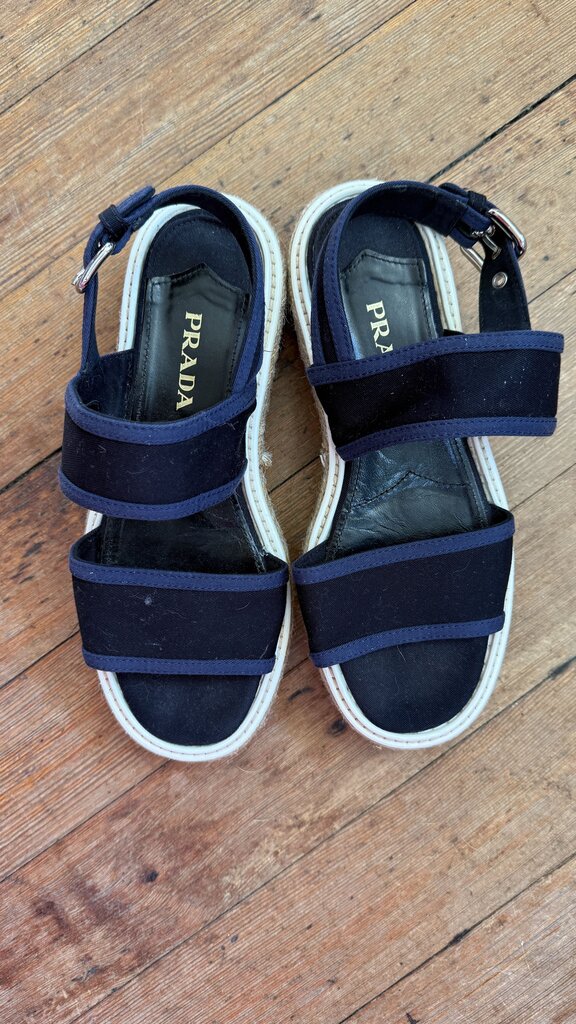 Canvas Espadrille Platform Sandals