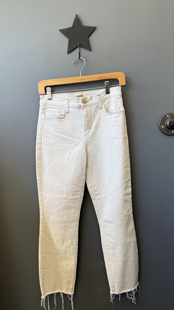 Raw Hem Natural Jeans