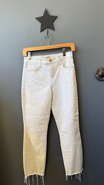 Raw Hem Natural Jeans