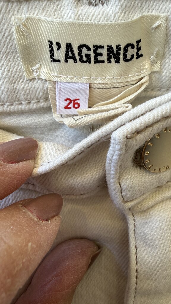 Raw Hem Natural Jeans