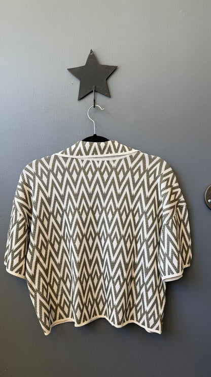 Boxy Polo Knit Top