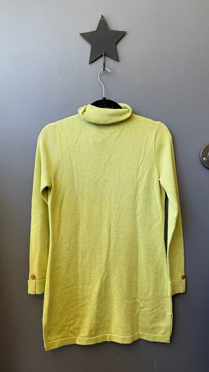 Cotton Turtleneck Tunic Sweater