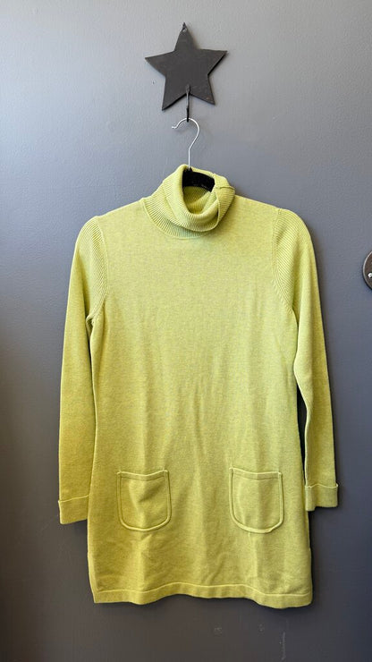 Cotton Turtleneck Tunic Sweater