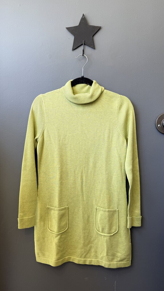 Cotton Turtleneck Tunic Sweater