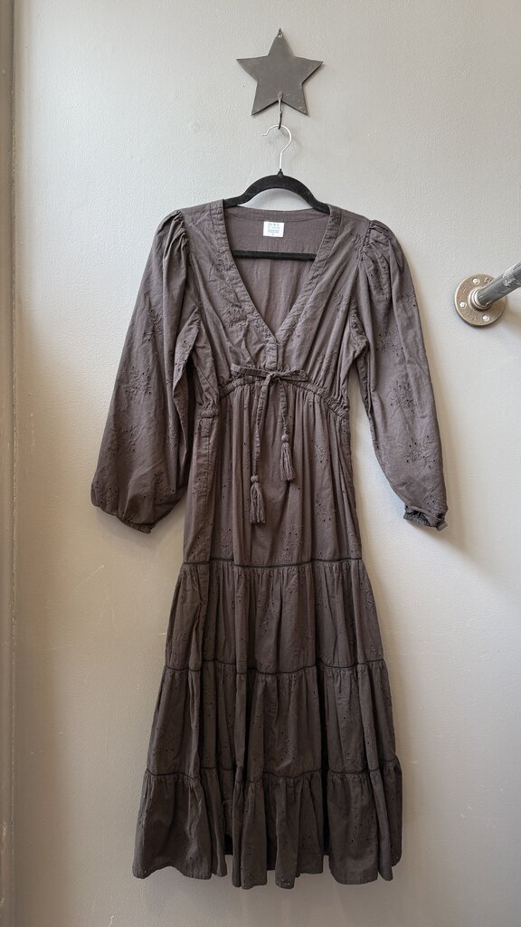 Eyelet Midi Dress
