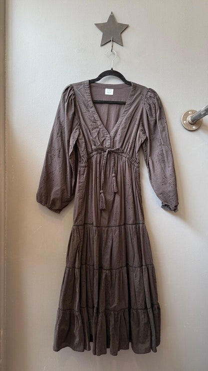 Eyelet Midi Dress