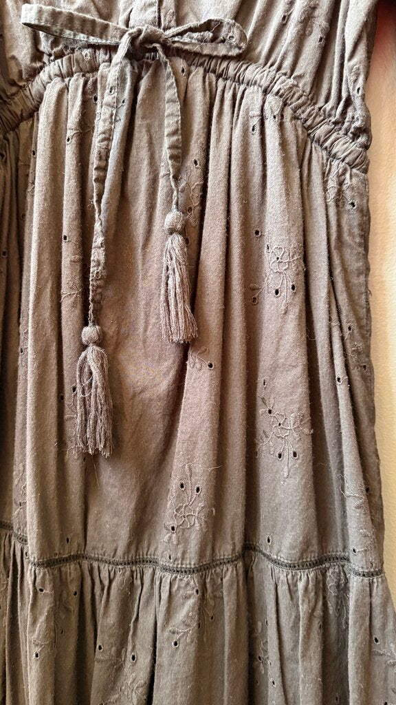 Eyelet Midi Dress