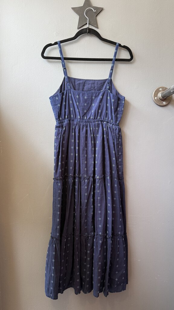 Embroidered Tiered Midi Dress