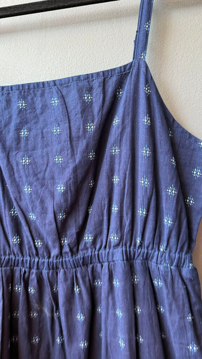 Embroidered Tiered Midi Dress