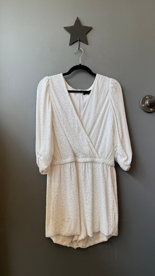 Sequin Surplice Romper