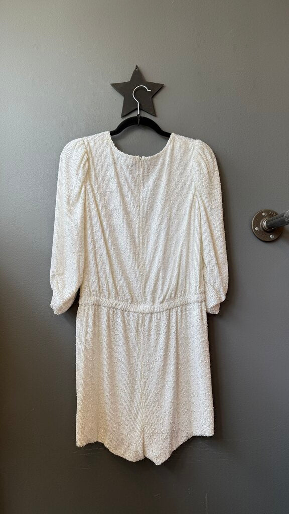 Sequin Surplice Romper