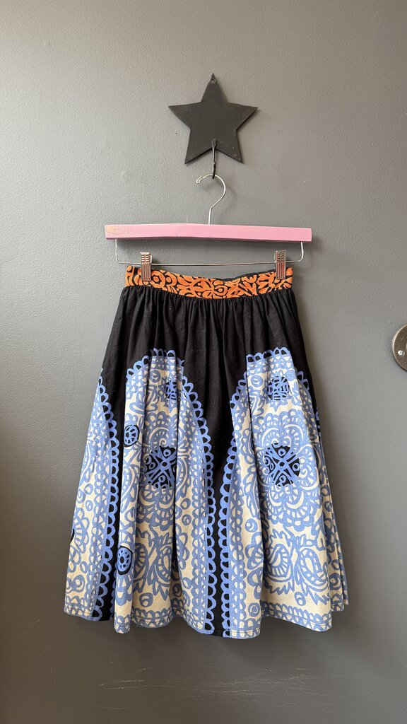 Full High Waisted Midi Skirt