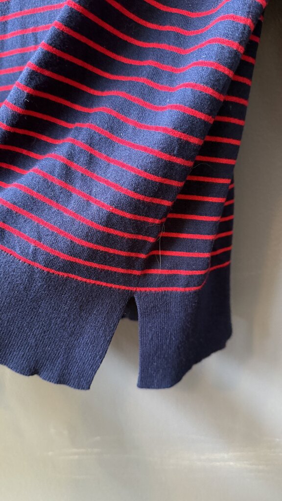 Striped Side Slit Sweater
