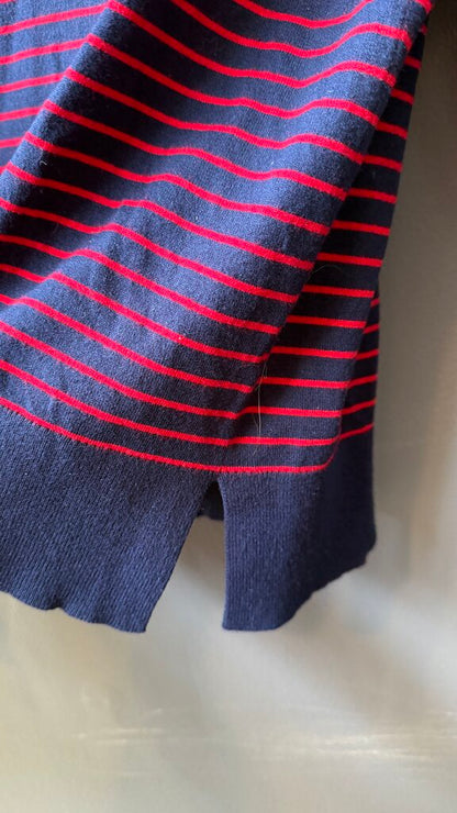 Striped Side Slit Sweater